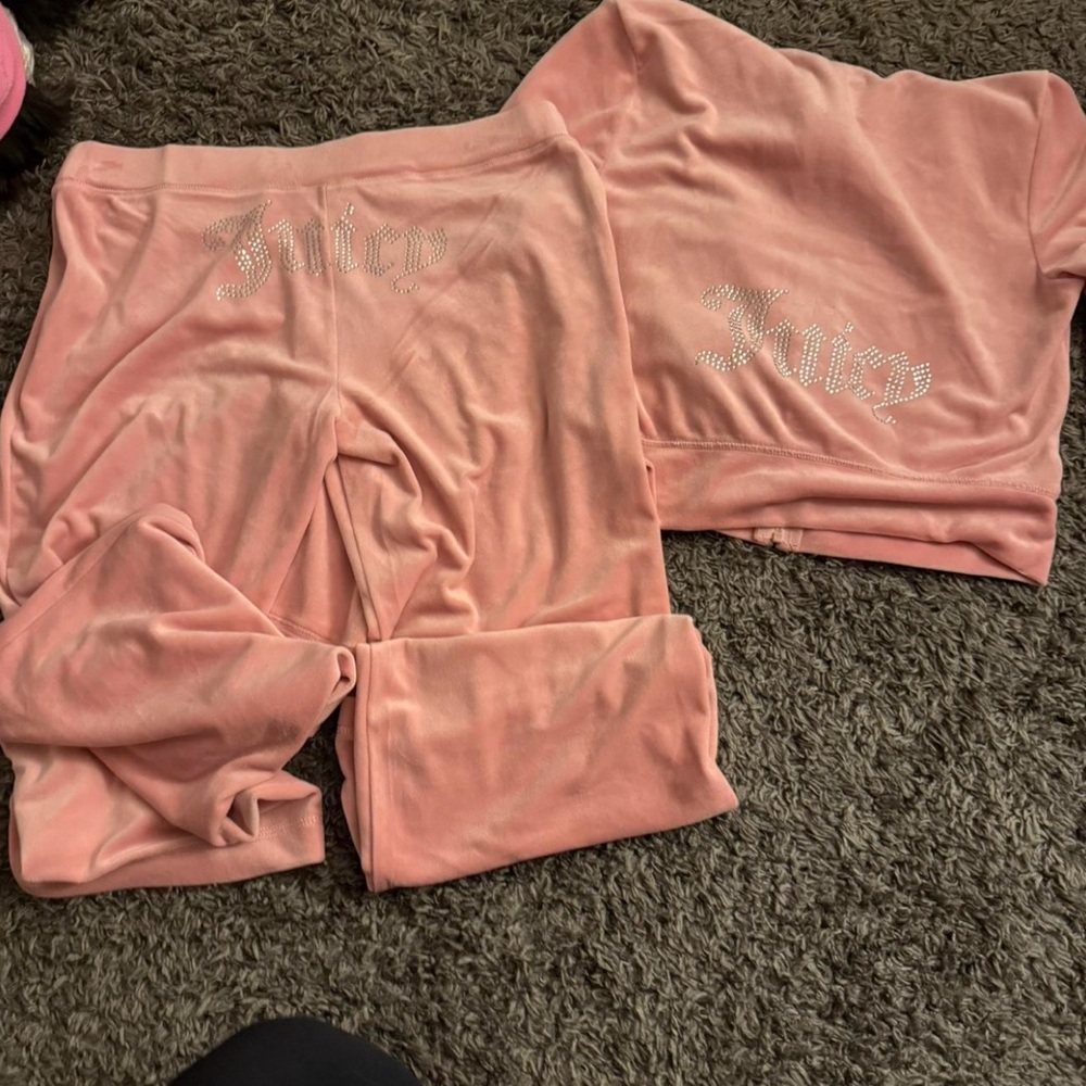 Juicy Couture Pink Velour Tracksuit